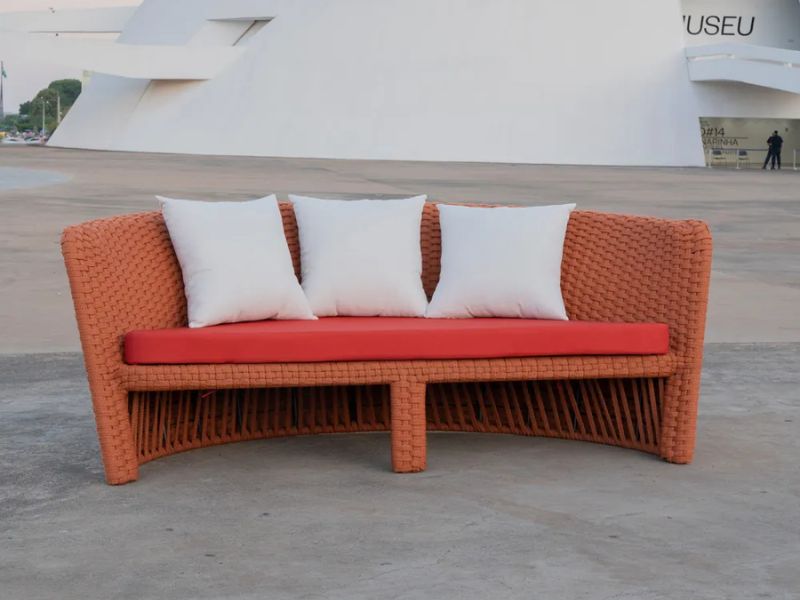 sofás redondos modernos para área externa