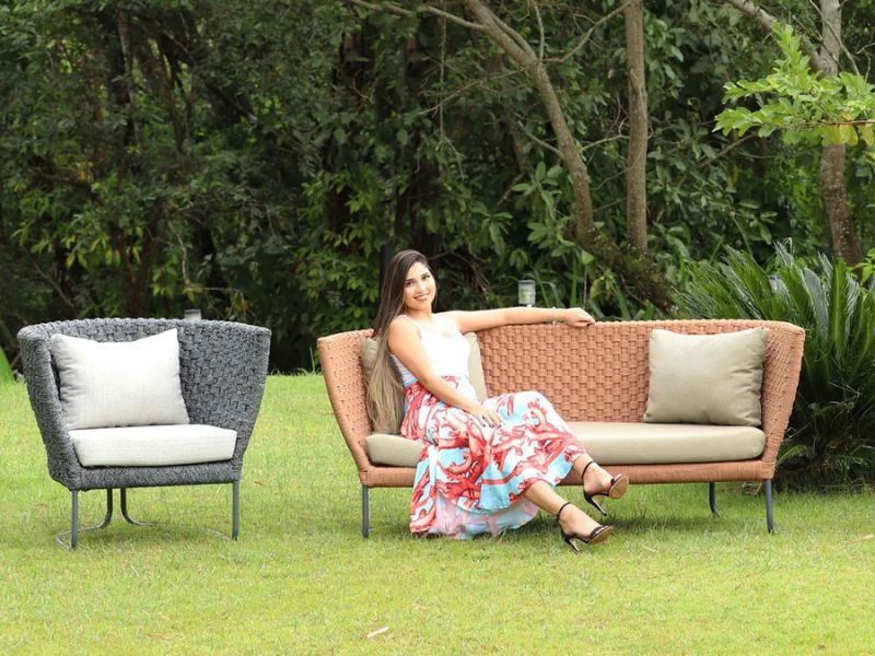 sofás redondos modernos